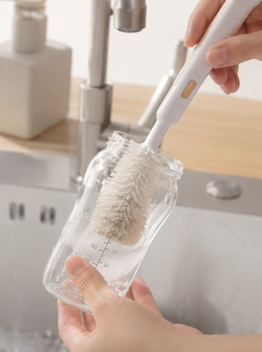 Silicone Bottle Brush Set | Including Handle