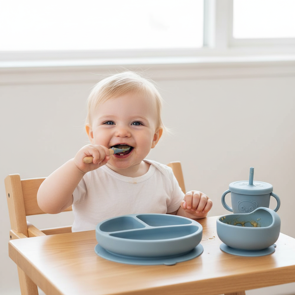 5-Piece Silicone Feeding Set for Babies & Toddlers