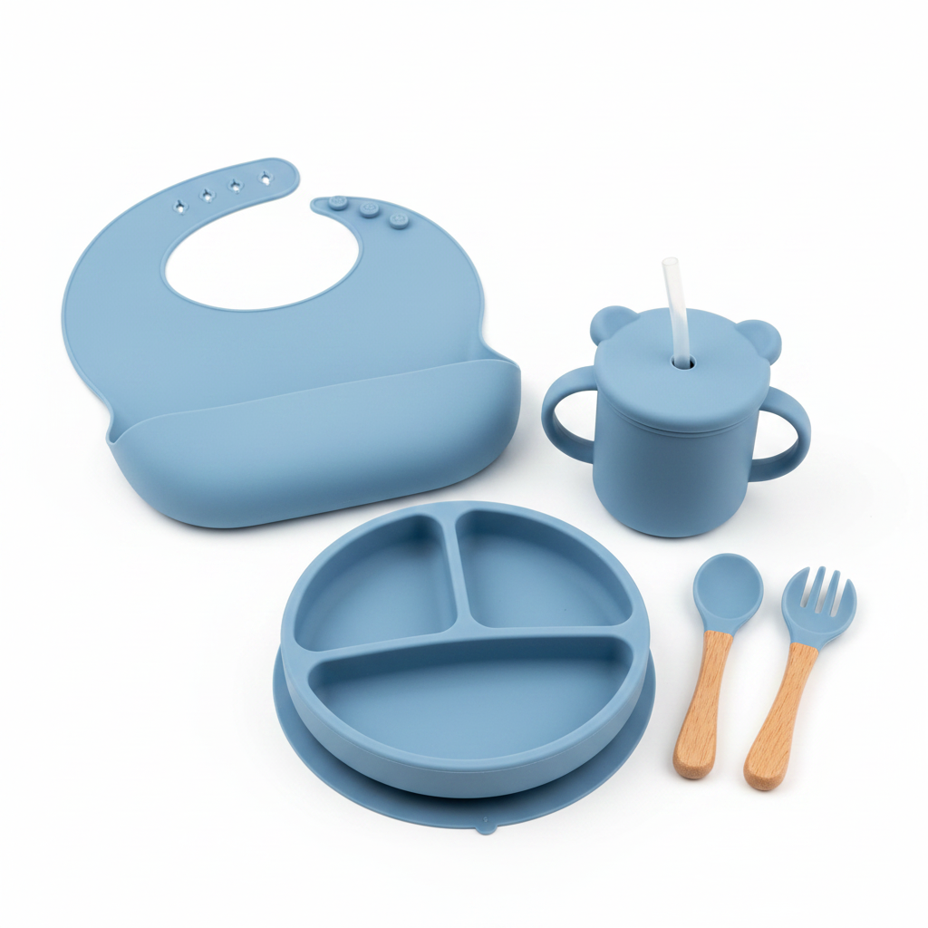 5-Piece Silicone Feeding Set for Babies & Toddlers