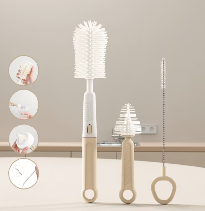 Silicone Bottle Brush Set | Including Handle