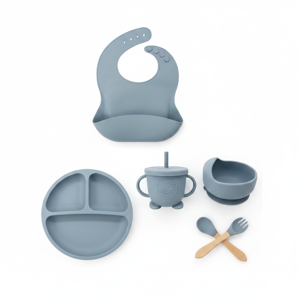 5-Piece Silicone Feeding Set for Babies & Toddlers